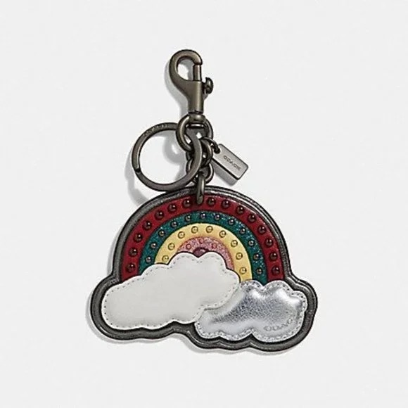 Coach Multicolor Cloud Keychain - Picture 1 of 1